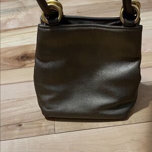 Chic Vintage Bronze Leather Bag